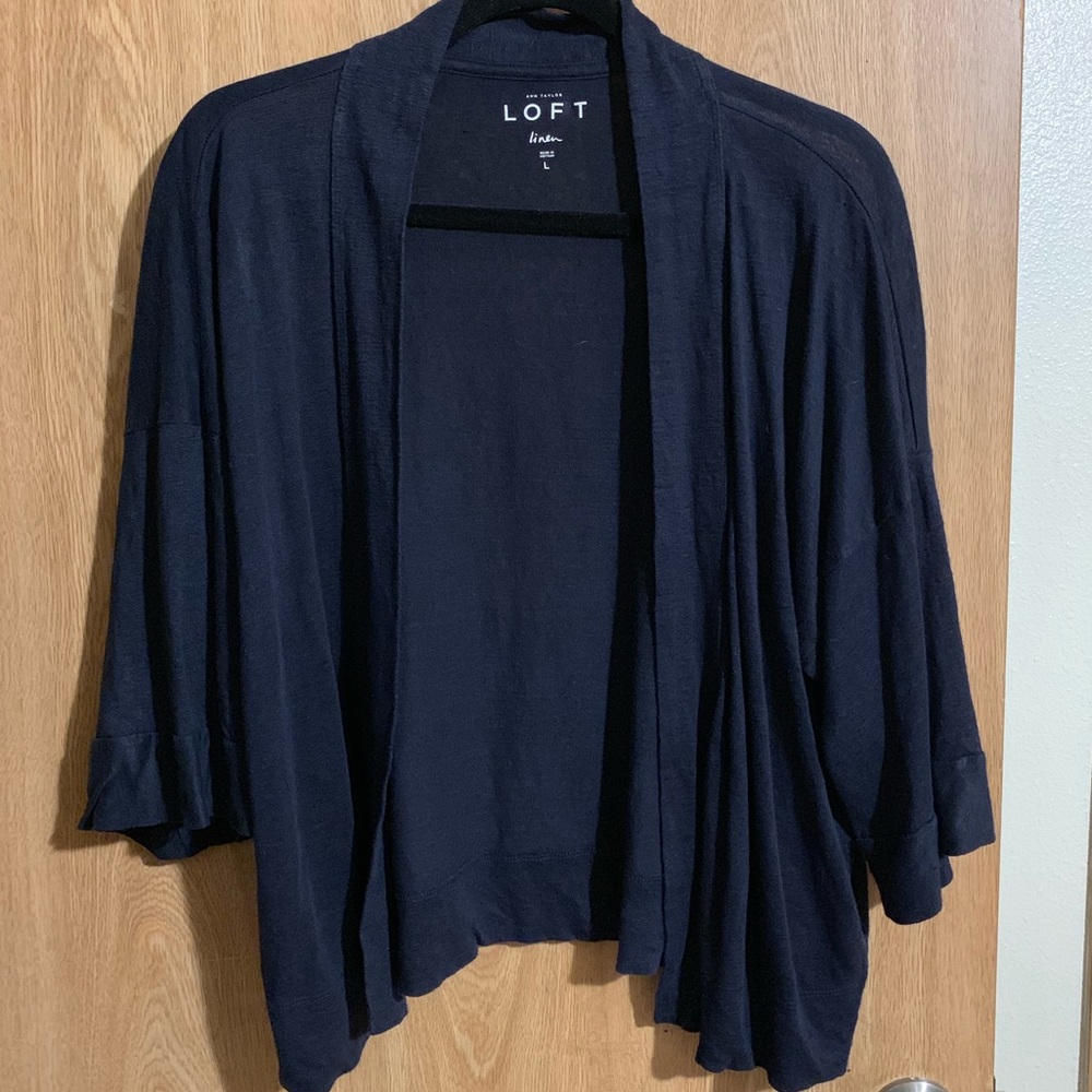 Loft blue cardigan/shrug